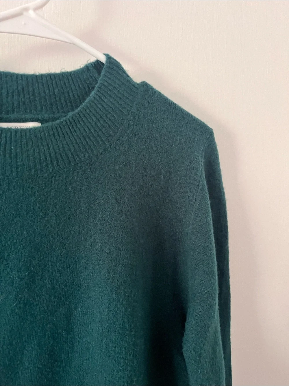 J. Crew Crewneck Sweater in Extra Soft Yarn Small Academic Green CN405